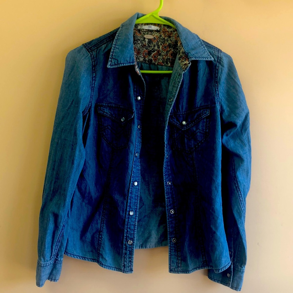 Jean blouse blue